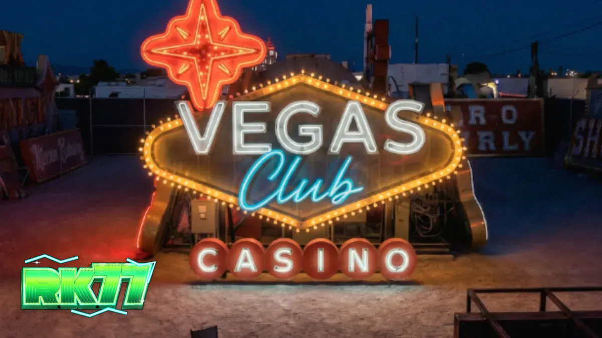 Tampilan antarmuka kasino daring modern dengan elemen desain klasik Las Vegas